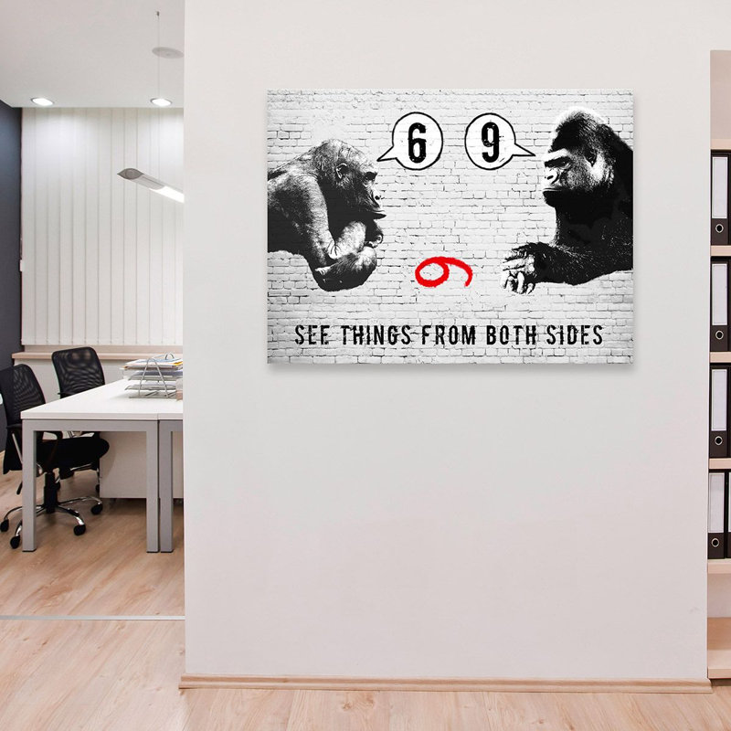 See Things From Both Sides by Masterfunk Collective - Wrapped Canvas Art Prints, 70cm H x 100cm W x 4cm D