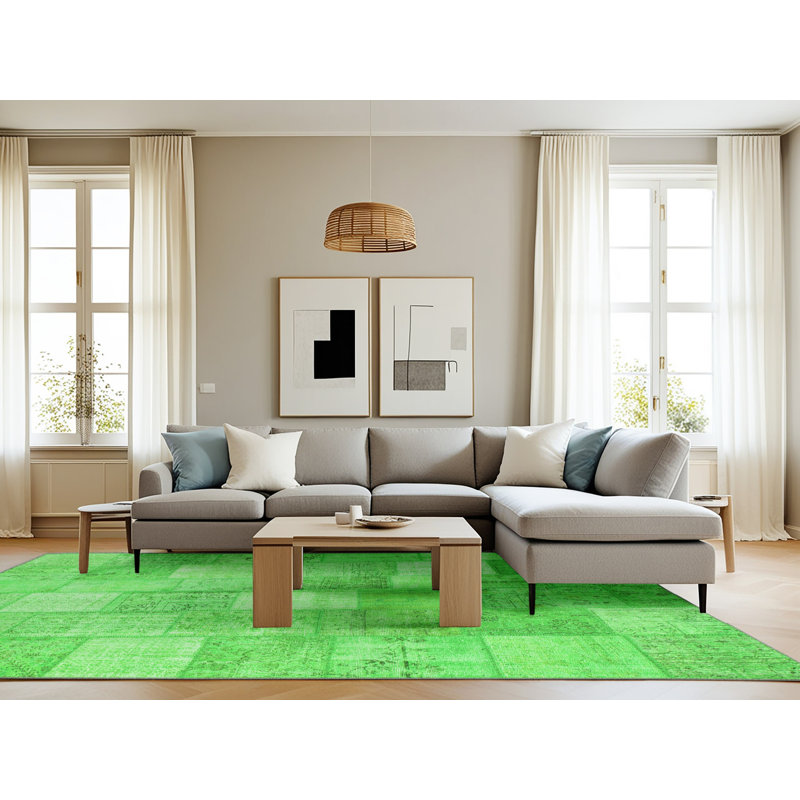 Performance Patchwork Indoor Rug, Rectangle 8' x 10'