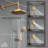 Retro Wall Mount 3 Funtions Rainfall Shower System with 3 Setting Handheld, Bath Spout, Rough-In Valve and Diverter-71985993
