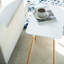 Yamazaki Home Modern Rectangular Side Table For Living Room Or Small Bedside Steel + Wood End Table-1333285661