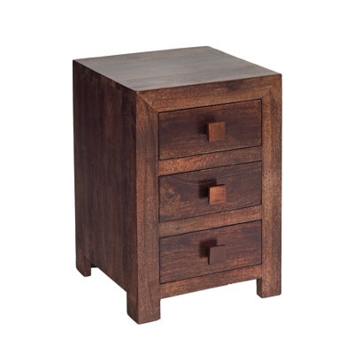 Cicero 42cm W Solid Wood Bedside Table