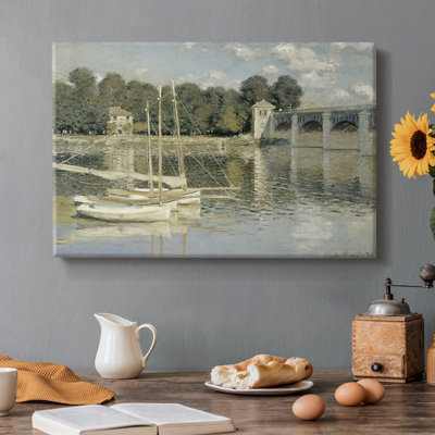 Le pont à Argenteuil - Claude Monet - Toile tendue avec châssis - 1874