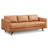 Nolita 85" Full-Grain Genuine Italian Leather Square Arm Sofa-82510266
