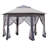 Outsunny 13' x 13' Pop Up Gazebo Hexagonal Canopy with 6 Zippered Mesh Netting