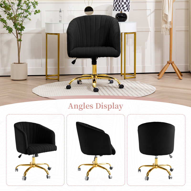 Chaise de bureau Caleia, Noir