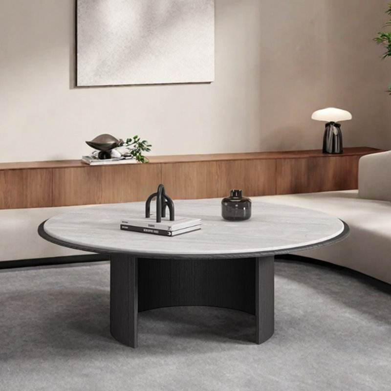 Modern simple design sense coffee table, 14.96" H x 39.37" L x 39.37" W