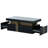 Black MDF Coffee Table With PVC Pattern Top 2 Drawers 100*50*40Cm-1204716652