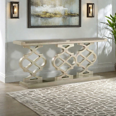 American-style wooden console table