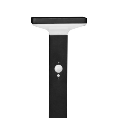 Black Low Voltage No Power Source Required / Manual Integrated LED Metal Pathway Light