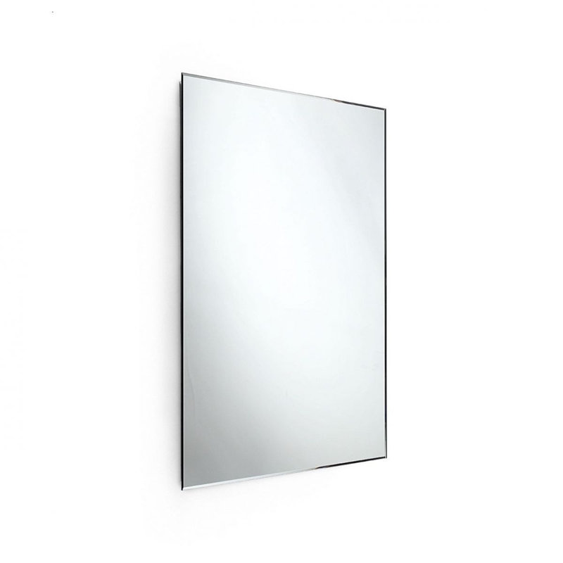Speci Flat Metal Beveled Wall Mirror, 39.4" H x 23.6" W x 1.6" D