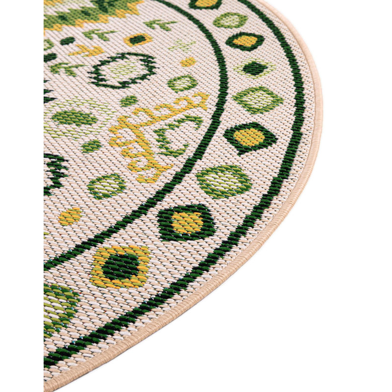 Jalapa Marlenia Indoor/Outdoor Area Rug, Rond 7 pi 10 po