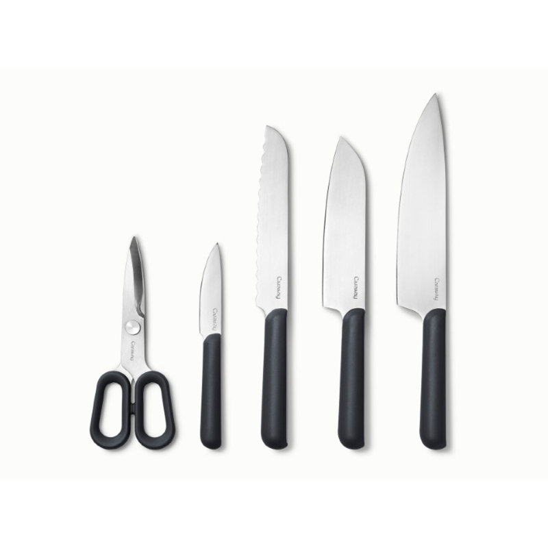 Caraway 14Pc Knife & Utensil Set, Charcoal