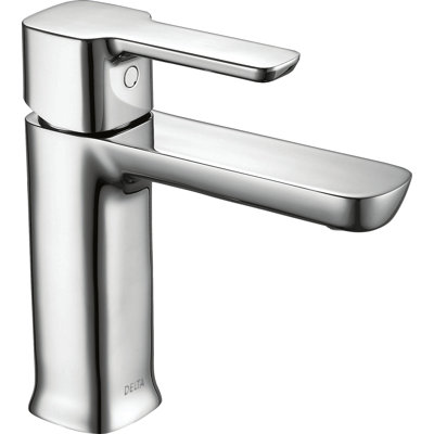 Modern Single-Hole Bathroom Faucet with Drain