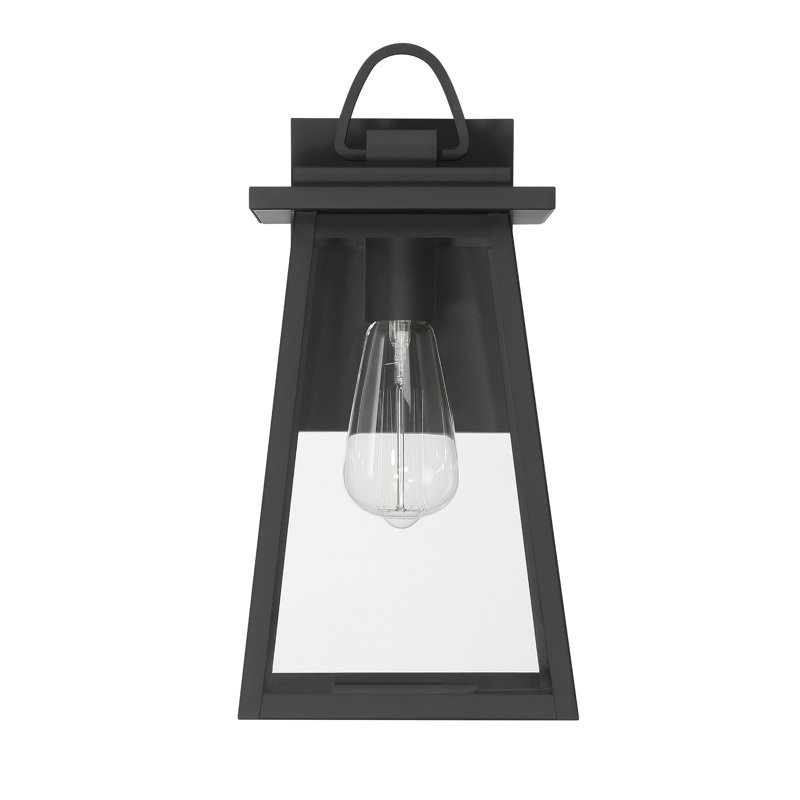 Hunter Ivory Dusk Outdoor 1 Light Medium 14 Inch Wall Light, 14” H x 7” W x 8.25” D