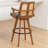 Modern Swivel Upholstered Cane Back Counter & Bar Stools-1726247019-1726247013
