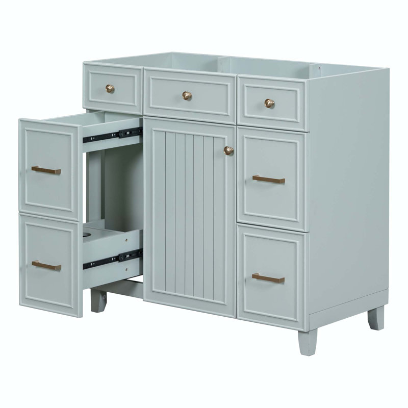 Base de meuble-lavabo simple 35,4 Fraya seulement, Vert