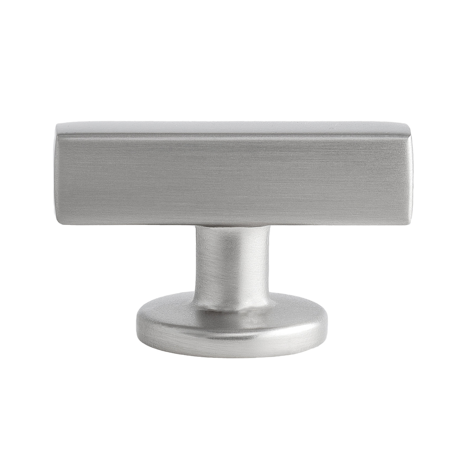 Flynn Bar T-Cabinet Knob, Satin Nickel