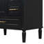 Armoire de meuble-lavabo avec lavabo en céramique et rangement multi-tiroirs Catina-150337463