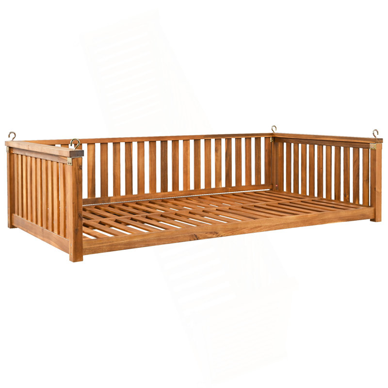 Balancelle de patio en bois pour lit de jardin avec patio