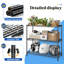 Étagère de rangement en fil de 35,6 po, support réglable de 14 po pour la cuisine, garde-manger, placard, noir-978401180-978401181