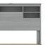 Ensemble de chambre à coucher 4 pièces, cadre de lit plateforme en bois rétro avec 2 tables de chevet et 1 commode-1701165294