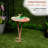 23"H Metal Flamingo Birdbath with Stand