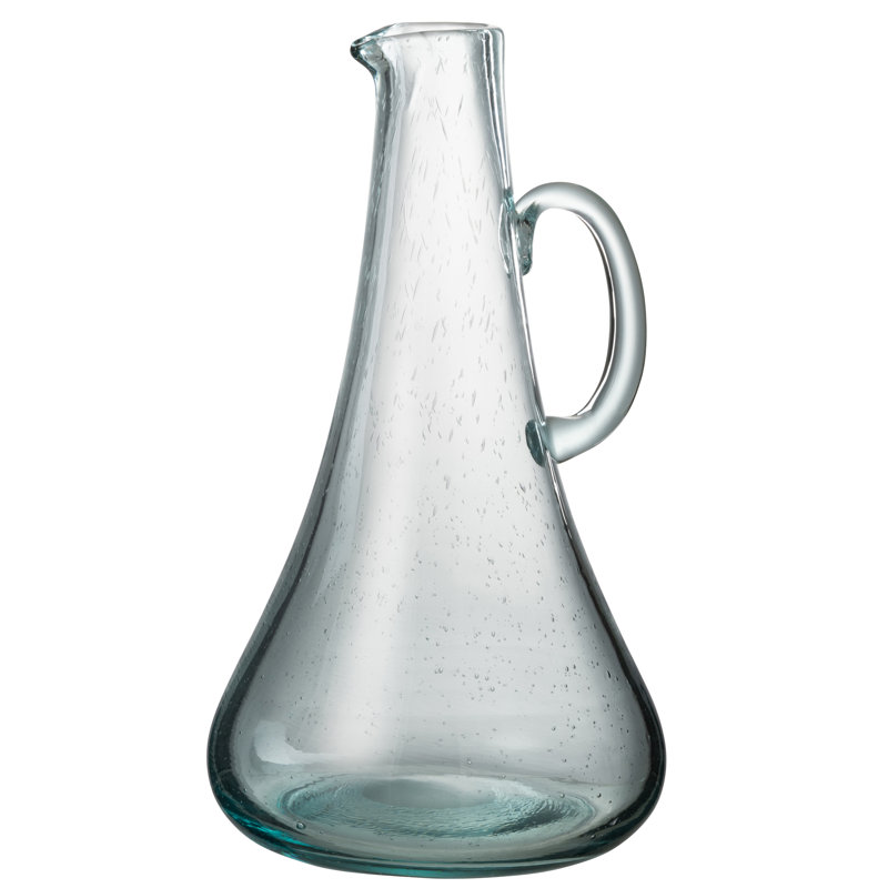 CARAFE GLASS LIGHT GREEN, Blue