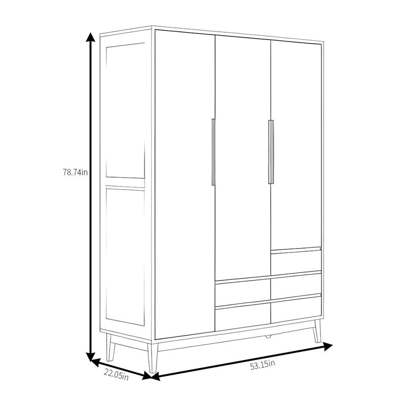 Garde-robe moderne et simple