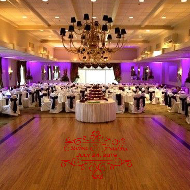 Signe de cadeau de décoration de mariage, Bourgogne, H 40 po x l 50 po x P 0,01 po