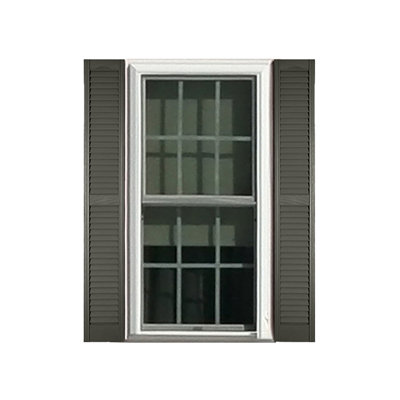 Custom Louvred Shutter with Cathedral Top