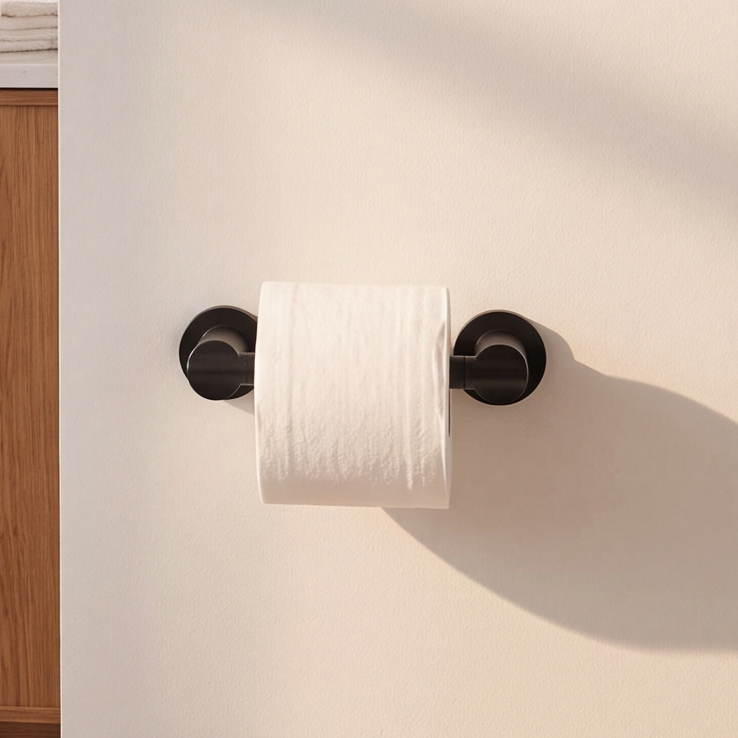 Nicoli Pivoting Toilet Paper Holder, Matte Black