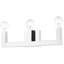 Luminaire de salle de bain moderne à 3 lumières 21,5 po avec base en acier inoxydable-101269135