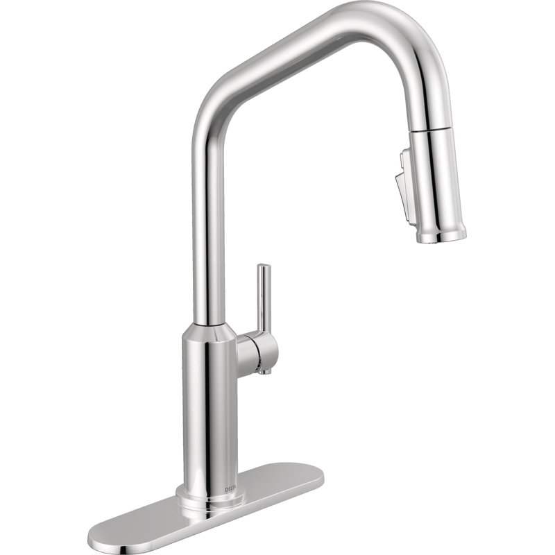 Single Handle Pull-Down Kitchen Faucet, Lumicoat Chrome