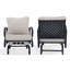 Chaise de patio avec coussins Balderston-77475500