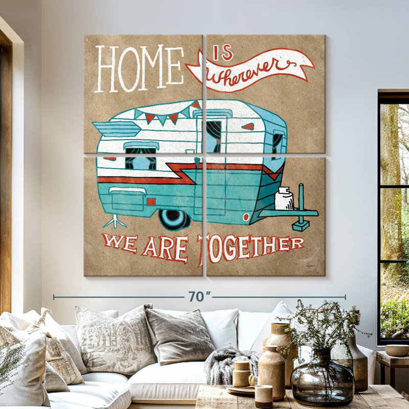 Adventure Love Camper taupe, H 57 po x l 57 po
