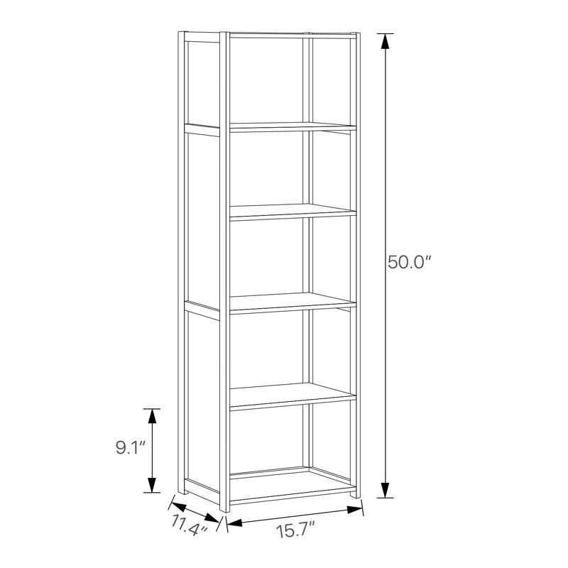 Bamboo Display Shelf, Sundries Storage Rack, Cosmetics Organizer Stand, Standard Bookcase, for Home