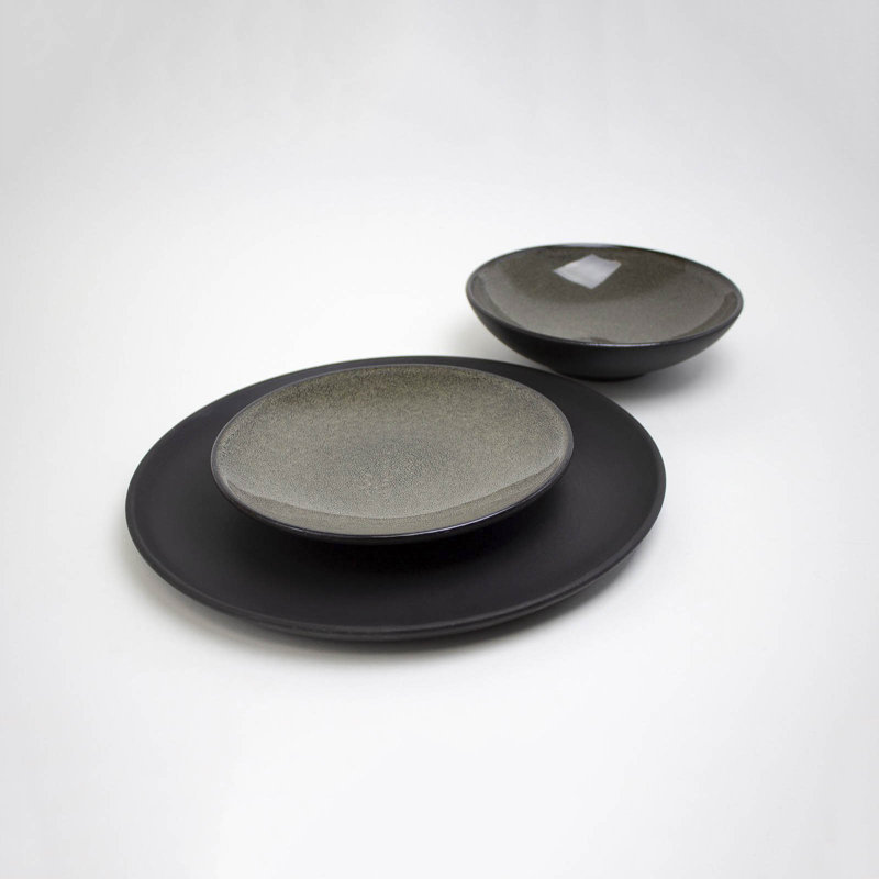 Roshell Piece Stoneware Dinnerware Set, Dusk