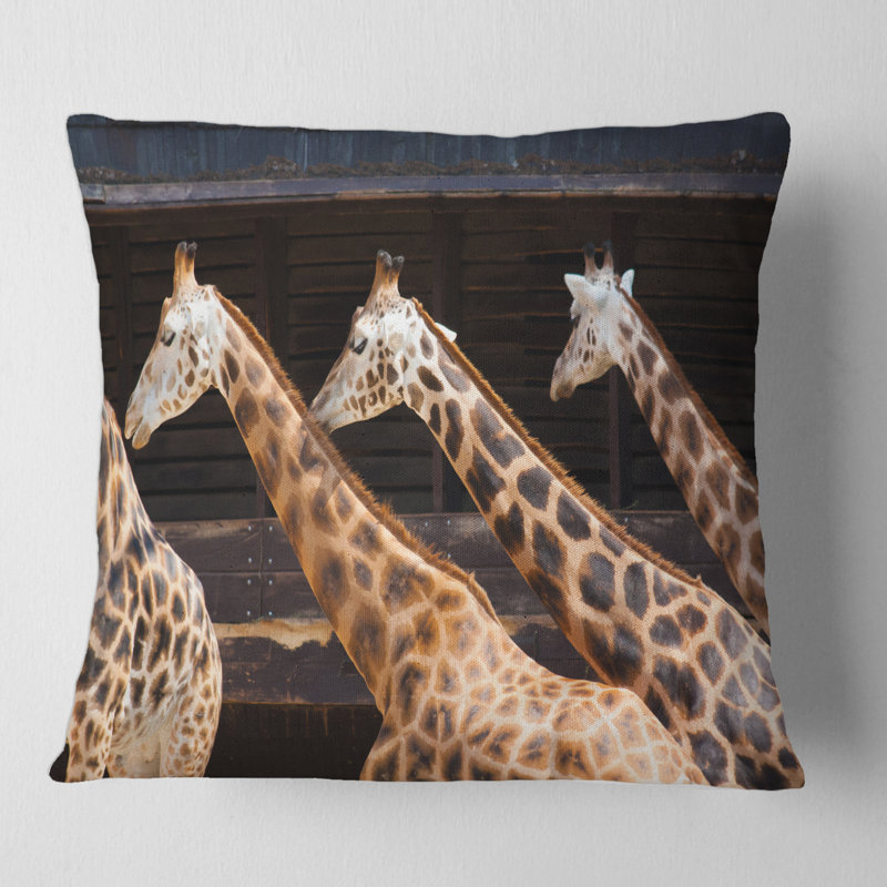 Animal Print Throw Pillow, 18" x 18"