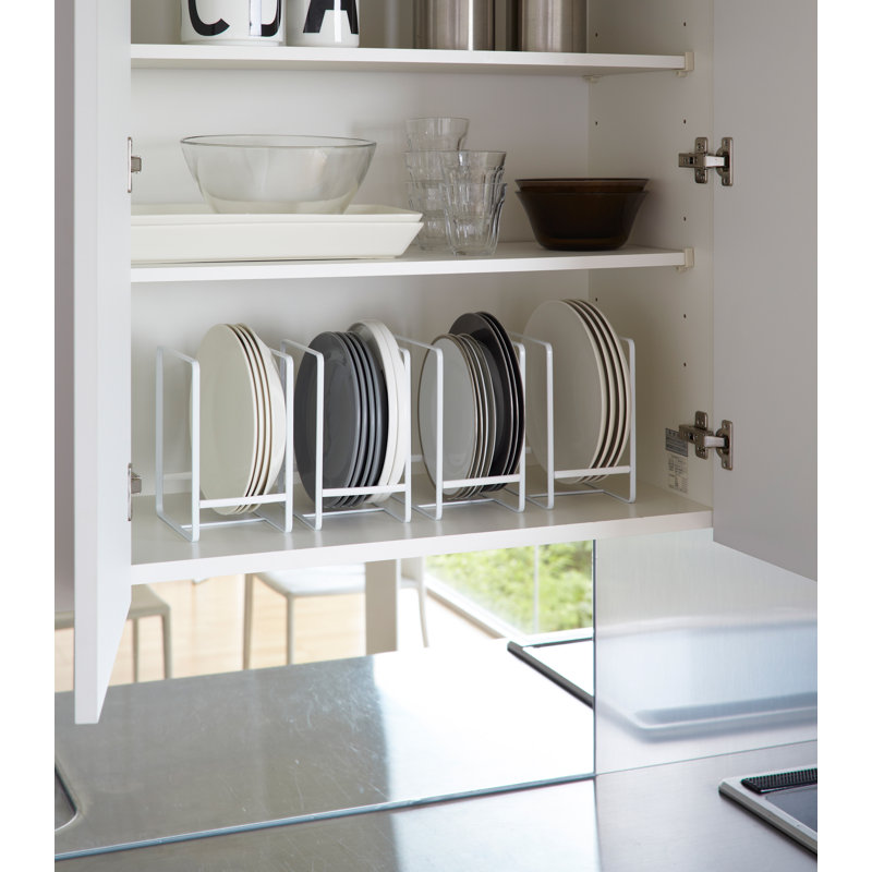 Elegant White Large Steel Dish Storage Rack