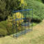 Ando Metal Plant Stand - Adjustable Multi-Level Plant Display Rack for Indoor & Outdoor Home, Patio and Garden Use-1938439969
