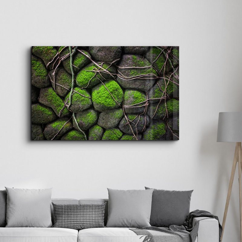 Élégante peinture murale en verre trempé de 13,8 po x 21,7 po | 100% verre trempé, épaisseur: 0,16 pouce | Imprimé UV pour des couleurs éclatantes | Parfait pour la décoration intérieure, le salon et les espaces de bureau