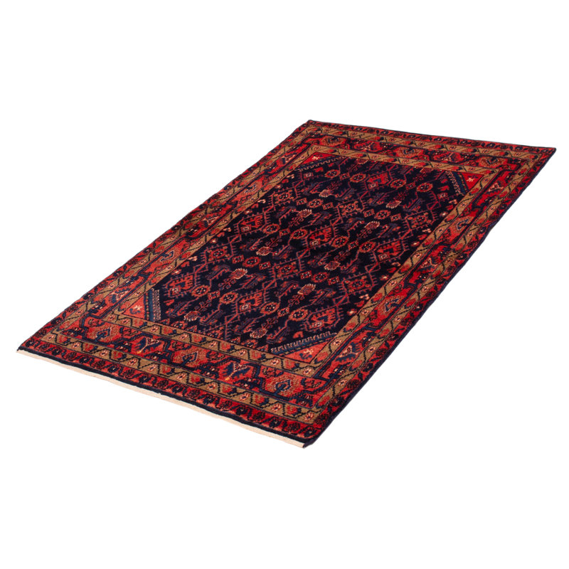 Tapis bleu marine Andelz 4 pi 4 po x 6 pi 11 po