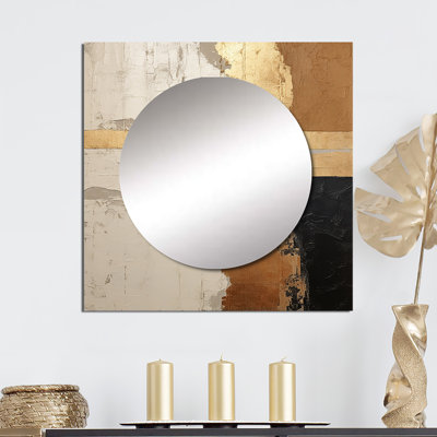 Gracesyn - miroir carré abstrait à collage