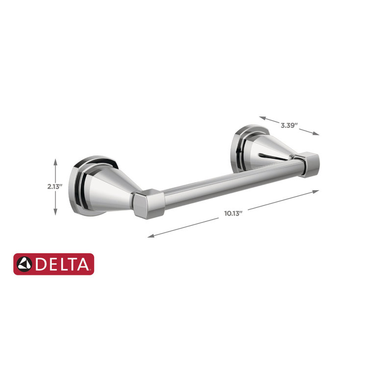 Accessoire de quincaillerie de salle de bain à barre murale 8 po Stryke, Chrome poli