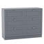Tasneem 6 Drawer Chest of Drawers Bedroom Storage Unit Clothes Storage Cabinet Bedroom Living Room Hallway Furniture-1149504250