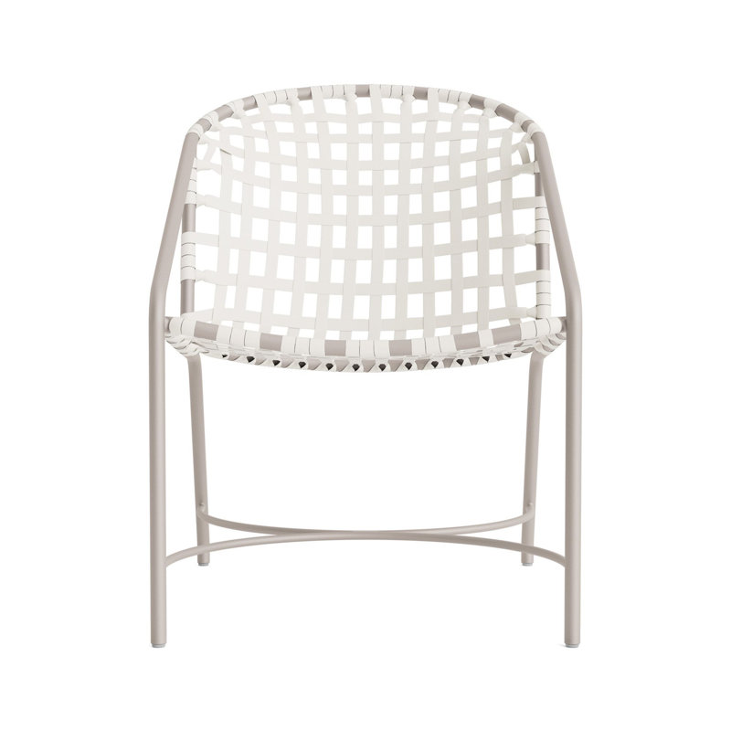 Kantan Outdoor Lounge Chair, Dove Smooth/White Lite