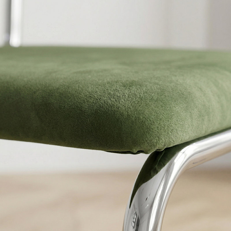 Chaise en velours Walsh, Vert forêt