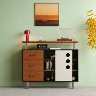 Armoire de rangement décorative rétro multifonctionnelle