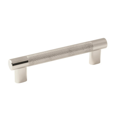 Esquire 5-1/16 inch (128mm) Center-to-Center Polished Nickel/Stainless Steel Cabinet Pull