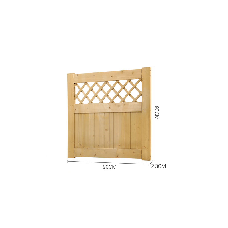 Castano Garden Wood Fence Gate, 90cm H x 90cm W x 2.3cm D